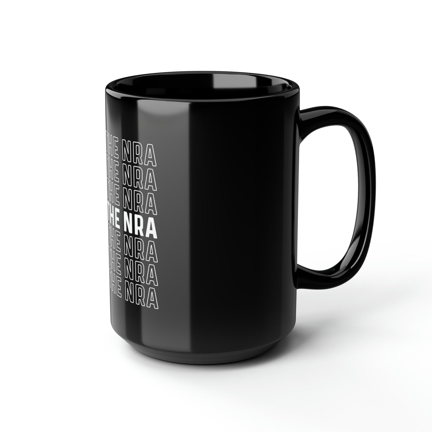 F*ck the NRA (Black) - Gun Control Black Mug, 15oz