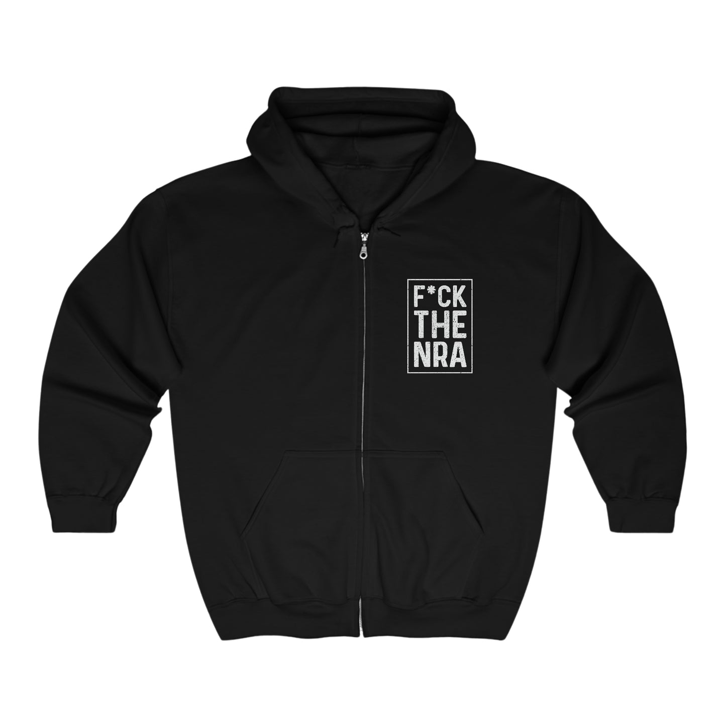 F*ck the NRA - Gun Control Full Zip Hooded Sweatshirt