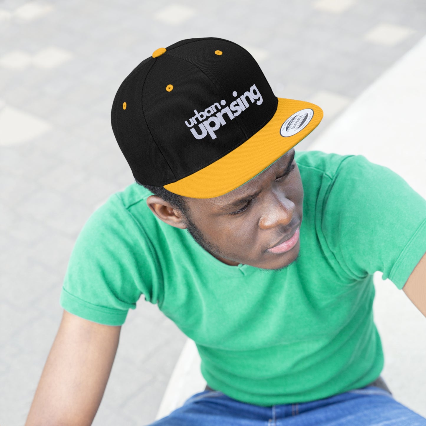 Urban Uprising (Yellow) - Branded Flat Bill Hat