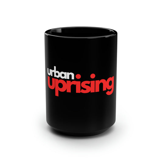 Urban Uprising - Branded Black Mug, 15oz