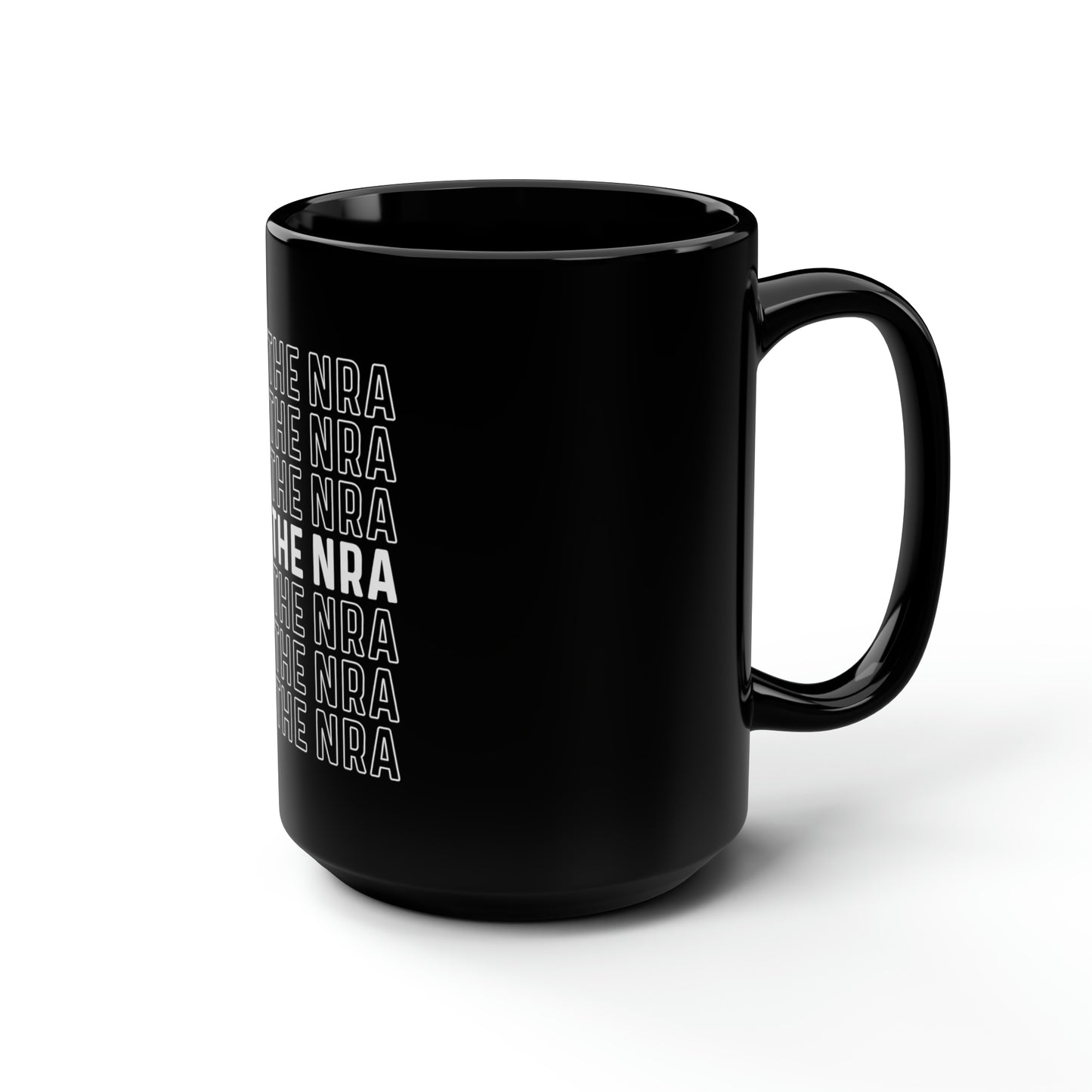 F*ck the NRA (Black) - Gun Control Black Mug, 15oz